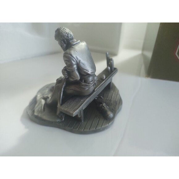 Franklin Mint People of Canada Series "Sailmaker" pewter Figurine Original Box - Picture 7 of 15